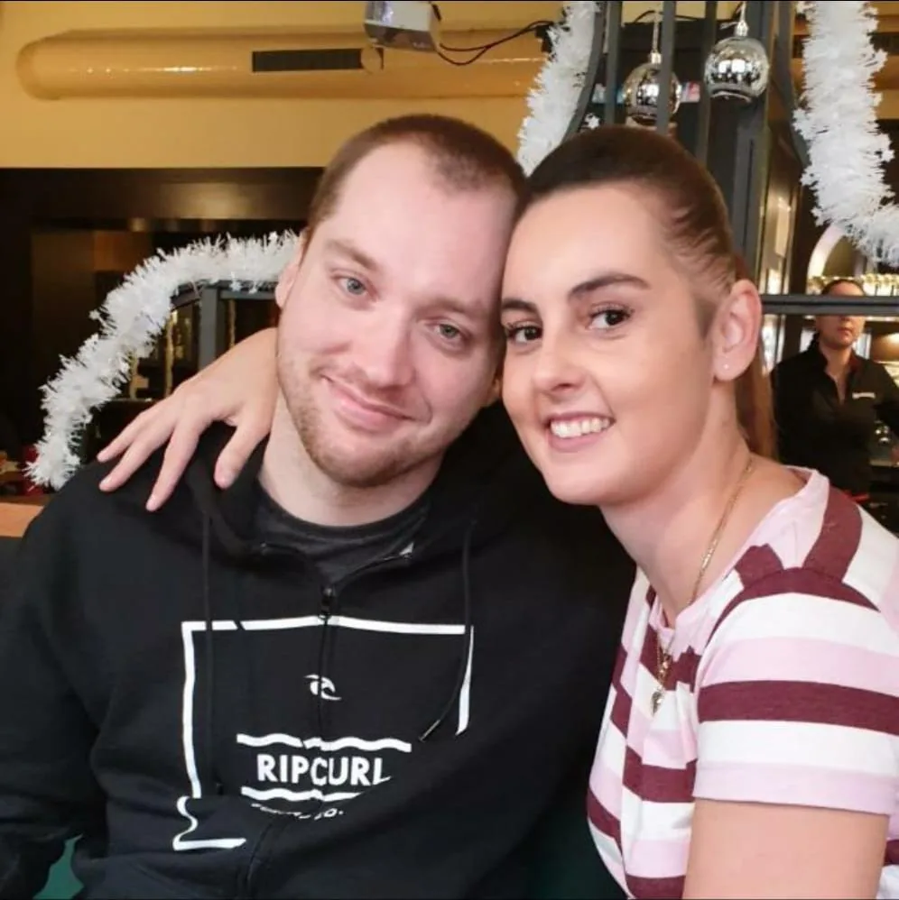 Jakub Filipcsik and his fiancee