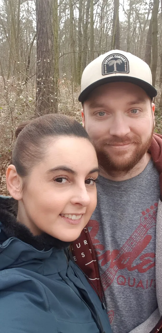 Jakub Filipcsik and his fiancee