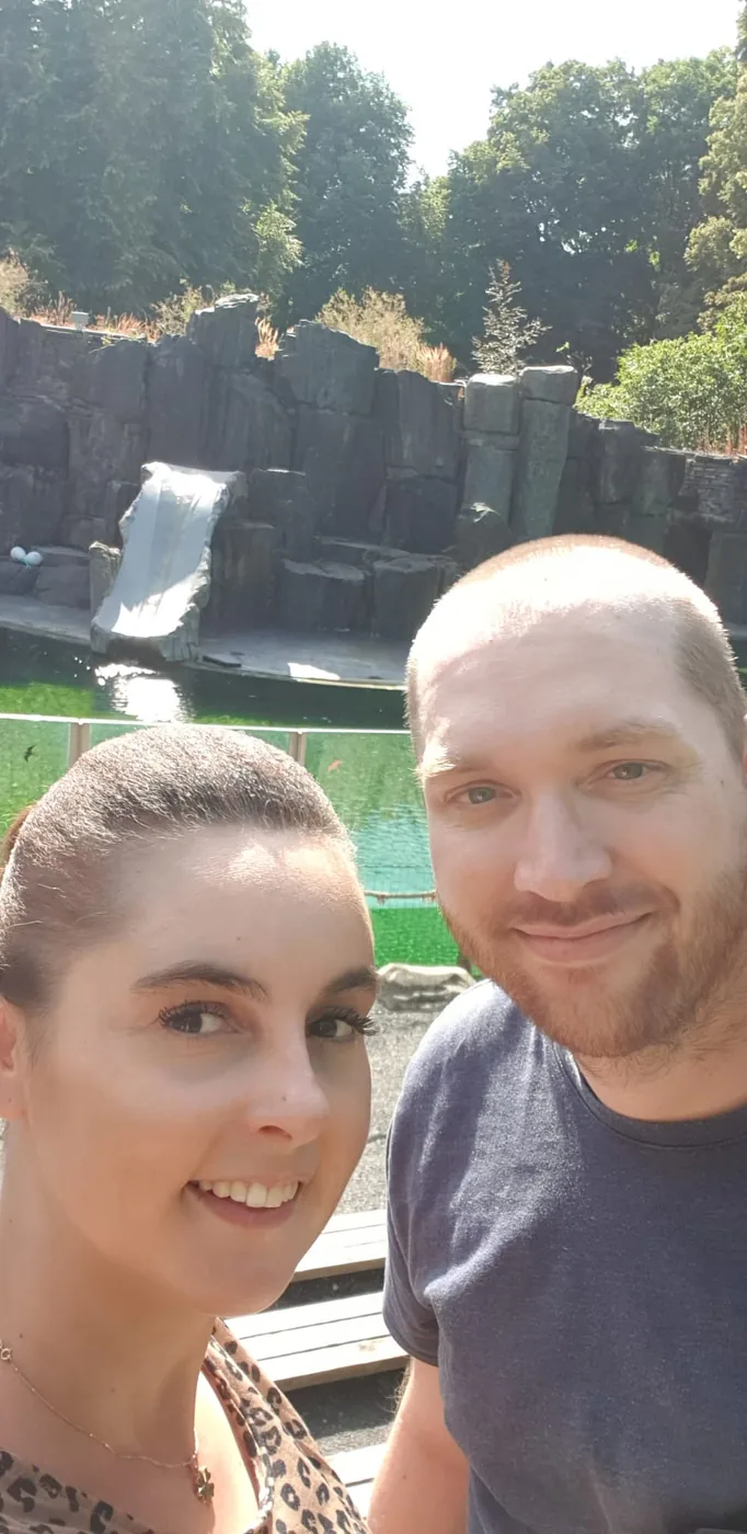 Jakub Filipcsik and his fiancee