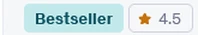 Udemy Bestseller, 4.5 rating
